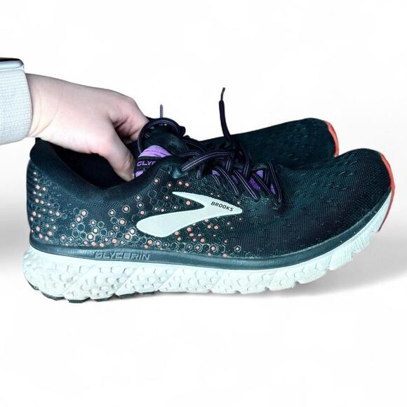 Brooks Glycerin 17 Women’s Size 10 B Wide Width Running Shoes Purple Orange - Picture 3 of 7